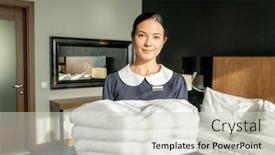  Presentation with photo collage - Presentation theme having photo-realistic-digital-collage background and a light gray colored foreground