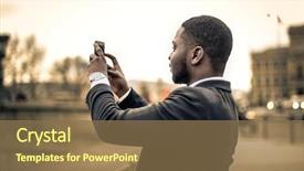  Presentation with about name of pictures - PPT layouts enhanced with photo shoot - man taking pictures background and a violet colored foreground