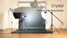  Presentation with flash - Cool new slide deck with photo shoot - studio flash on grey background backdrop and a lemonade colored foreground