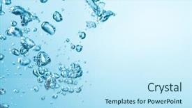  Presentation with air bubbles - PPT theme having photo shot of air bubbles background and a  colored foreground
