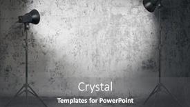  Presentation with old photo - Audience pleasing slide set consisting of photo-studio-in-old-room backdrop and a gray colored foreground