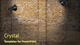  Presentation with old photo - Theme having photo-studio-in-old-room background and a  colored foreground