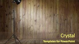  Presentation with old photo - Slide deck enhanced with photo studio in old wooden background and a tawny brown colored foreground