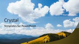  Presentation with sky day and night - Cool new slide deck with photo texture sky background stunning backdrop and a light blue colored foreground