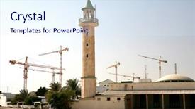  Presentation with persian gulf - Presentation design enhanced with photo was taken in qatar background and a sky blue colored foreground