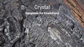  Presentation with charcoal - Amazing presentation design having photo-with-black-charcoal-texture backdrop and a dark gray colored foreground