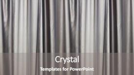  Presentation with curtain - PPT theme having photo with silver curtain background background and a  colored foreground