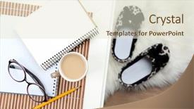  Presentation with coffee cup - Slides consisting of photoalbum - still life details cup background and a lemonade colored foreground