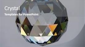  Presentation with photograph - Slide set enhanced with photograph of a chrystal ball background and a gray colored foreground