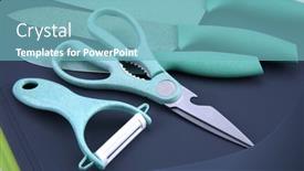  Presentation with photograph - Slides consisting of photograph-of-a-set background and a seafoam green colored foreground