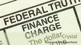  Presentation with truth - Theme having photograph-of-finance-charge-macro background and a soft green colored foreground