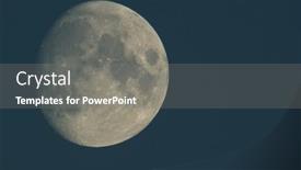  Presentation with lunar moon - PPT theme with photograph-of-moon background and a gray colored foreground