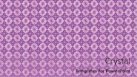  Presentation with purple flowers - Audience pleasing PPT theme consisting of photograph-of-traditional-portuguese-tiles backdrop and a coral colored foreground