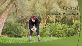  Presentation with landscape - Theme featuring photographer-as-landscape-photographer background and a coral colored foreground