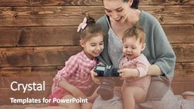  Presentation with young woman diagnosis of sti - Amazing PPT layouts having photographer in motion young woman backdrop and a coral colored foreground