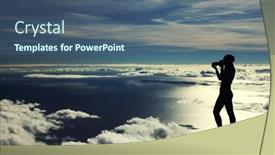  Presentation with volcano - Amazing slide deck having photographer-on-pico-volcano-pico backdrop and a  colored foreground