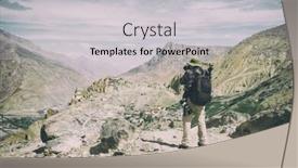  Presentation with filter - Theme having photographer take photo on himalayas mountain toned like instagram filter background and a light gray colored foreground