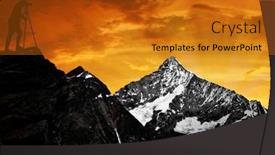  Presentation with sunset - Colorful presentation enhanced with photographer-taking-a-picture backdrop and a gold colored foreground