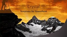  Presentation with sunset - Beautiful slides featuring photographer-taking-a-picture backdrop and a gold colored foreground