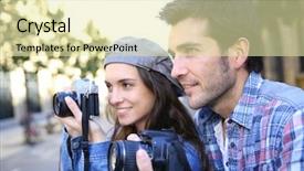  Presentation with stopping school shooting attacks - Cool new slide deck with photographers shooting in city scenary backdrop and a soft green colored foreground