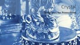  Presentation with reproduction - Audience pleasing slides consisting of photographic reproduction cyanotype backdrop and a light blue colored foreground