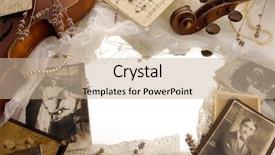  Presentation with old vintage mobile phones - Colorful PPT layouts enhanced with photographs and old broken backdrop and a soft green colored foreground