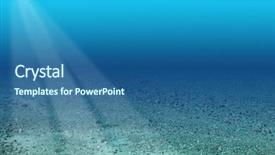  Presentation with scene - Amazing slide deck having photography and photoshop underwater scene backdrop and a ocean colored foreground
