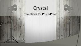  Presentation with urban rural communication - Slide deck having photography backgrounds - billboard in old studio urban background and a light gray colored foreground