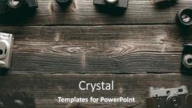  Presentation with cameras - Slide deck consisting of photography-concept-background-with-different background and a dark gray colored foreground