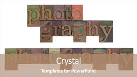  Presentation with color blocks - Beautiful theme featuring photography in vintage wooden letterpress backdrop and a  colored foreground