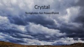  Presentation with jesus christ dark sky - Beautiful presentation featuring photography of a dark sky backdrop and a light gray colored foreground