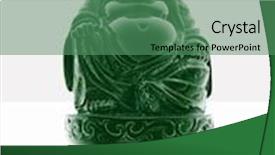  Presentation with buddha - Presentation theme consisting of photography-of-a-little-green background and a  colored foreground