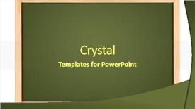  Presentation with chalk board - Cool new presentation theme with a small chalk board backdrop and a tawny brown colored foreground