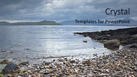  Presentation with landscape - Colorful theme enhanced with photography of a typical scottish landscape backdrop and a light blue colored foreground