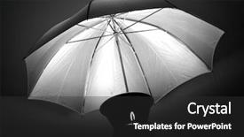  Presentation with flash - Beautiful PPT theme featuring photography studio flash strobe backdrop and a dark gray colored foreground