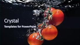  Presentation with maglev train high speed way - Theme featuring photography tomato splash in water background and a wine colored foreground