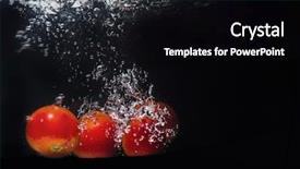  Presentation with maglev train high speed way - Audience pleasing presentation theme consisting of photography tomato splash in water backdrop and a black colored foreground