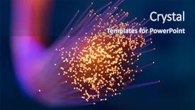  Presentation with fiber optic - Presentation consisting of photon - fiber optic for global communication background and a navy blue colored foreground