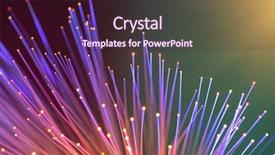  Presentation with fiber optic - PPT theme having photon - internet technology fiber optic background background and a wine colored foreground