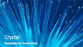  Presentation with fiber optic - PPT layouts consisting of photon - optical fibers of fiber optic background and a teal colored foreground