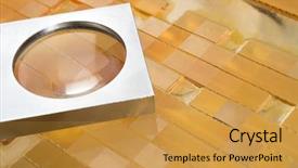  Presentation with 3d printing prosthetic - Beautiful slide set featuring photopolymer printing plate and loop backdrop and a  colored foreground