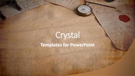  Presentation with 19th century - Slides consisting of still life made of vintage background and a coral colored foreground