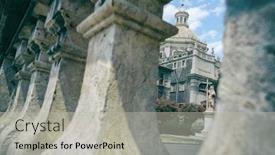 Presentation with parts - Beautiful slide deck featuring photos of individual parts of the cathedral of saint agatha in catania piazza del duomo in sicily italy backdrop and a light gray colored foreground