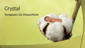  Presentation with baby foot newborn and family - Colorful presentation theme enhanced with photoshop - little sleeping newborn baby photoshopped backdrop and a blonde colored foreground