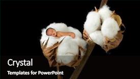  Presentation with christmas baby jesus sleeping - Slide deck enhanced with photoshop - little sleeping newborn baby photoshopped background and a black colored foreground