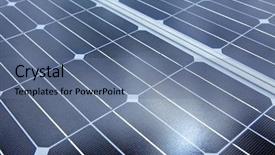  Presentation with cells solar - Slide deck enhanced with photovoltaic cells of solar panel background and a ocean colored foreground