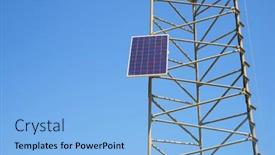  Presentation with renewable energy - PPT layouts enhanced with photovoltaic-panel-for-renewable-energy background and a light blue colored foreground