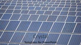  Presentation with photovoltaic - Amazing presentation theme having photovoltaic-panels-for-renewable-electric backdrop and a seafoam green colored foreground