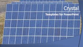  Presentation with solar panel - Beautiful presentation design featuring  backdrop and a  colored foreground
