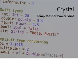 Java Program Code On Projector Screen PPT Template | CrystalGraphics #3
